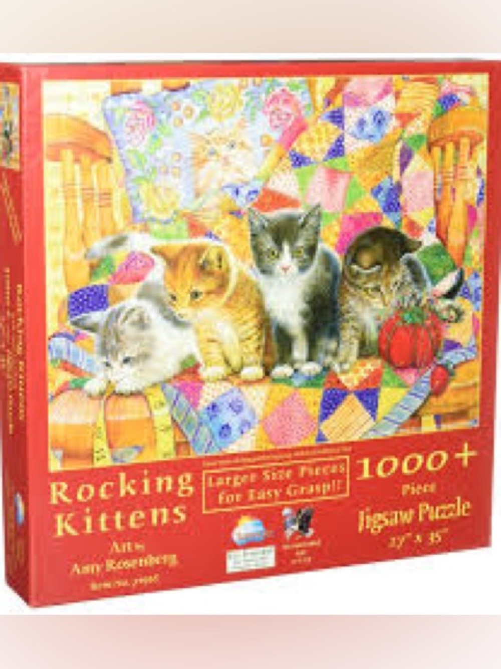 SunsOut Rocking Kittens 1000+ Pc Jigsaw Puzzle Sealed